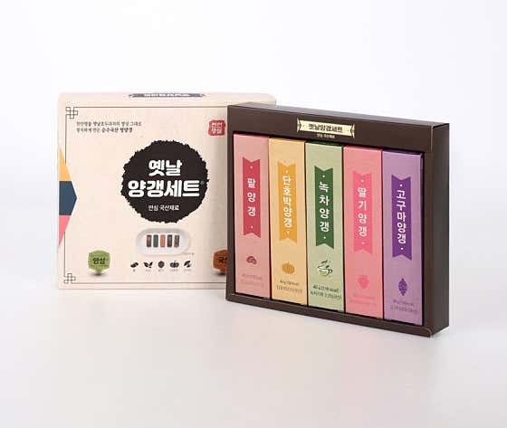 옛날양갱 선물세트 5개입 메뉴 사진(네이버)