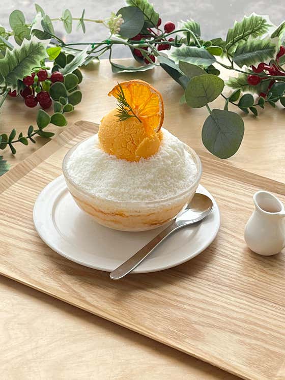 (Season off) 제주귤빙수 메뉴 사진(네이버)