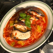 가지 치즈 토마토 파스타 메뉴 사진(네이버)