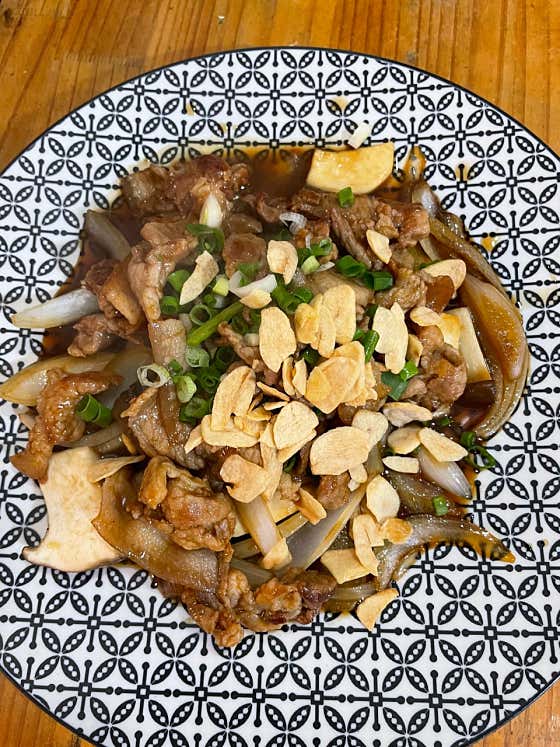 간장 흑돼지 접시 gan jubsi 메뉴 사진(네이버)