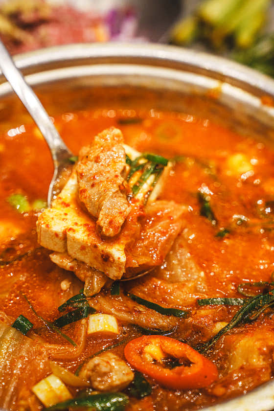 묵은지 흑돼지 김치찌개 메뉴 사진(네이버)