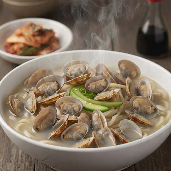 생바지락칼국수 메뉴 사진(네이버)