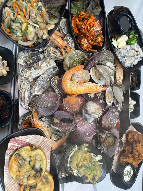 천북굴단지 전통굴수산