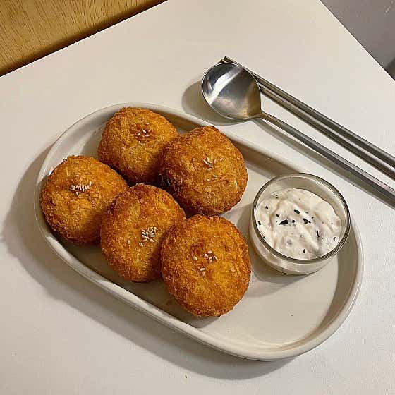 고구마 치즈 고로케 메뉴 사진(네이버)