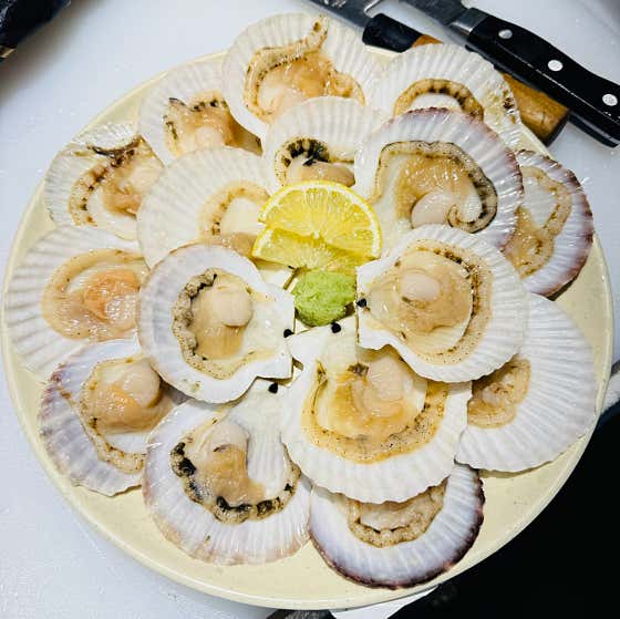 가리비회 메뉴 사진(네이버)