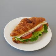 크로와상 샌드위치. 메뉴 사진(네이버)