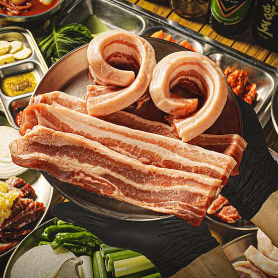 저온숙성 삼겹살(150g) 메뉴 사진(네이버)