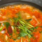 (소:2인)민물새우 수제비 메뉴 사진(네이버)