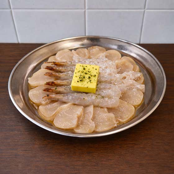 버터x관자x새우 메뉴 사진(네이버)