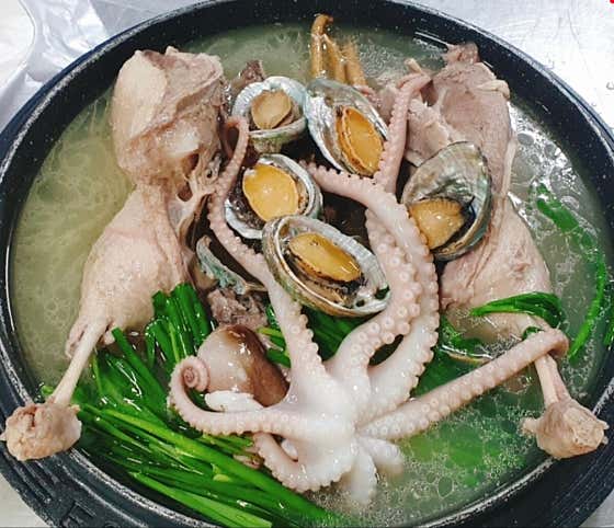 토종닭 백숙 해신탕 메뉴 사진(네이버)