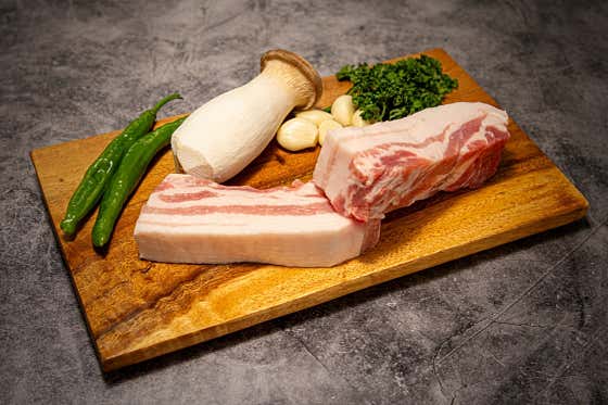 미식가삼겹살200g 메뉴 사진(네이버)