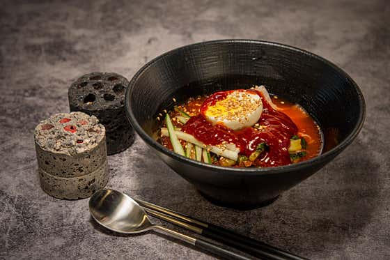 물비빔면 메뉴 사진(네이버)