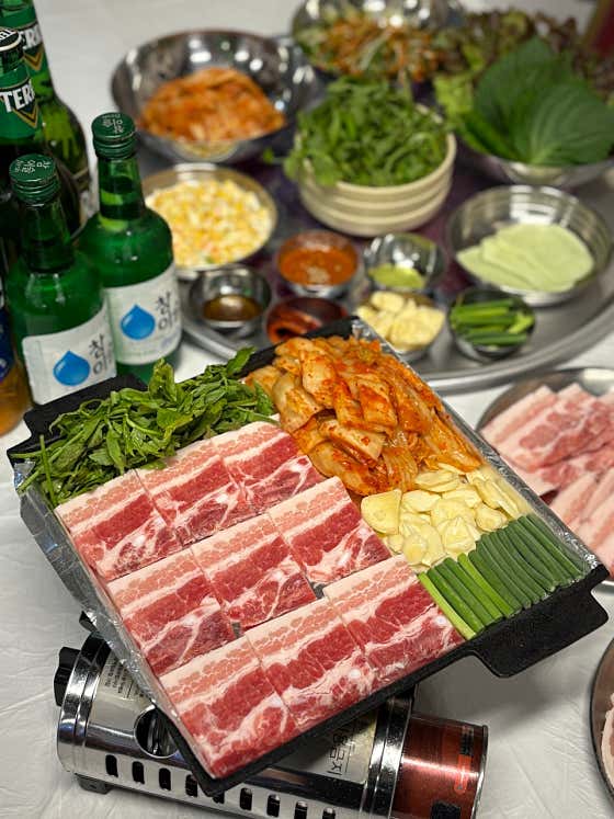 급랭삼겹살 메뉴 사진(네이버)