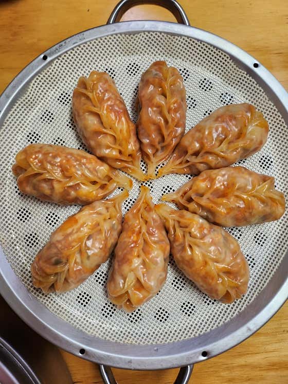 김치만두 메뉴 사진(네이버)