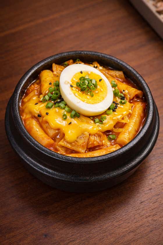 치즈 밀떡볶이 메뉴 사진(네이버)