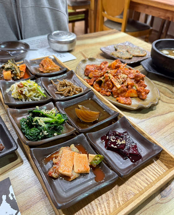 자연가득 쌈밥정식 메뉴 사진(네이버)