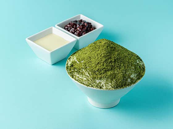 말차 빙수 메뉴 사진(네이버)