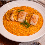 Saffron risotto 메뉴 사진(네이버)