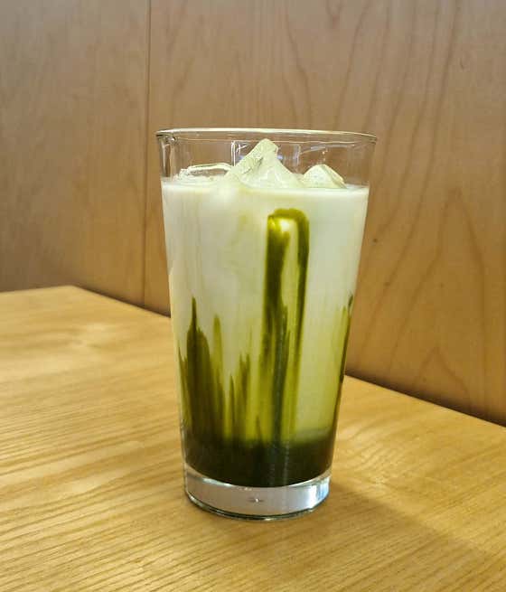말차라떼(Hot/Ice) 메뉴 사진(네이버)