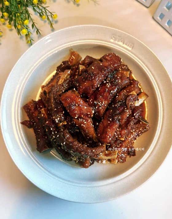 양념쪽갈비(매운맛/간장맛) 메뉴 사진(네이버)