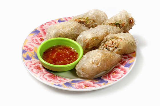 여즌(라오스식 스프링롤) 메뉴 사진(네이버)