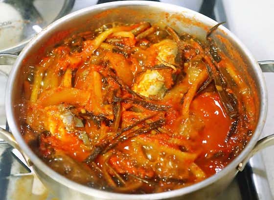 꽁치파김치찌개(파김치 추가시5000) 메뉴 사진(네이버)
