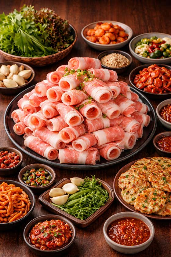 대패삼겹살 메뉴 사진(네이버)