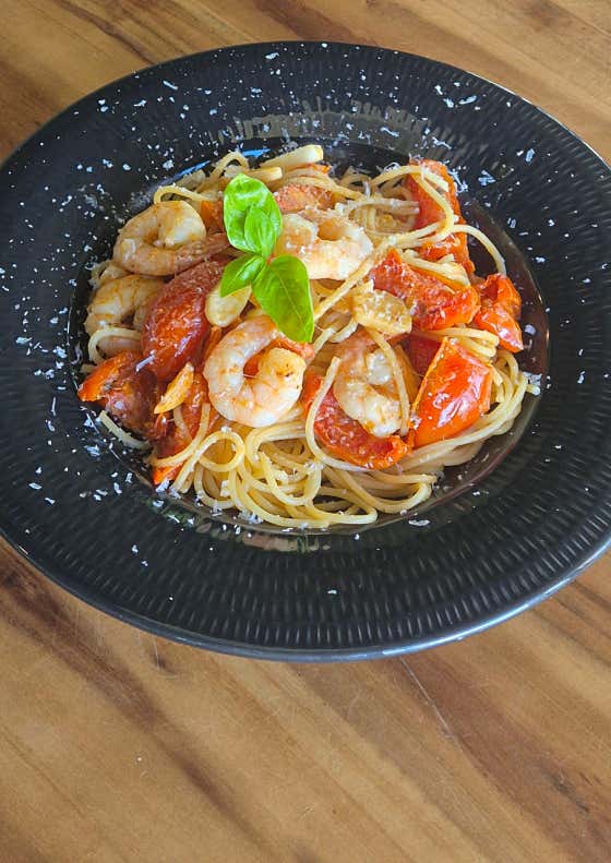새우토마토알리오올리오스파게티 메뉴 사진(네이버)