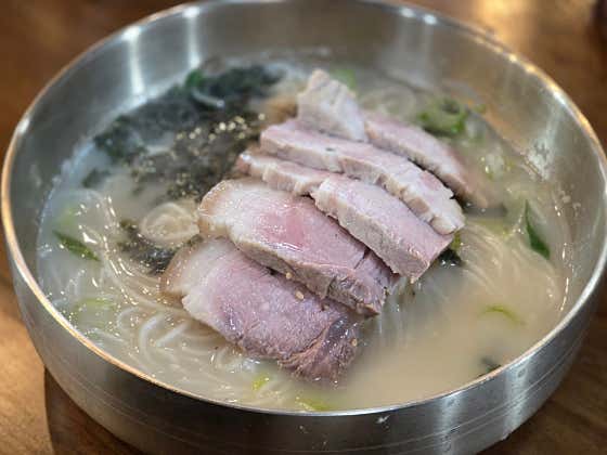 고기국수 메뉴 사진(네이버)