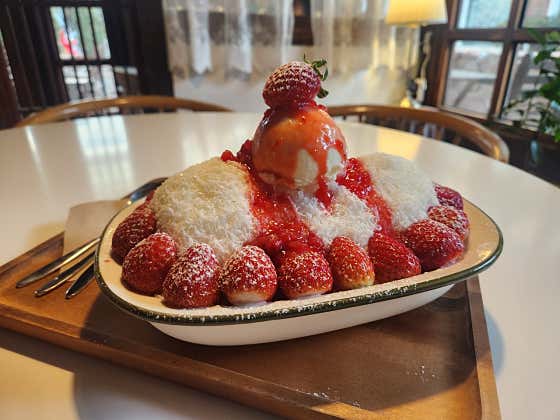 생🍓 딸기 우유빙수 메뉴 사진(네이버)