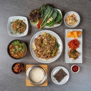 직화 우렁 쌈밥정식 (제육or불백) 메뉴 사진(네이버)