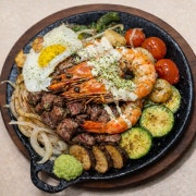 철판 블랙타이거 & 갈비살 메뉴 사진(네이버)