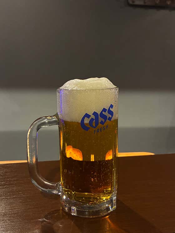 생맥주 300cc 메뉴 사진(네이버)