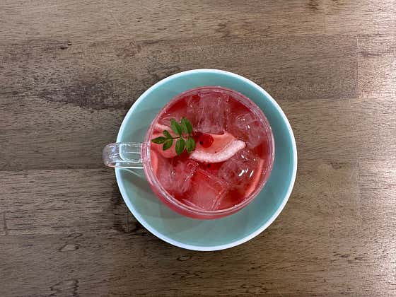 배오미자차 (Hot/Iced) 메뉴 사진(네이버)