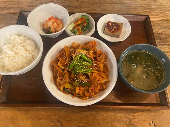 제육볶음정식 메뉴 사진(네이버)