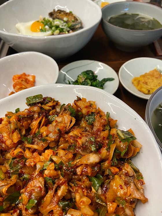 꼬막비빔밥 메뉴 사진(네이버)