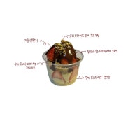 두바이 초코 딸기컵 메뉴 사진(네이버)