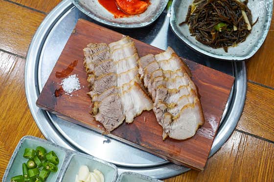 돔베고기 메뉴 사진(네이버)