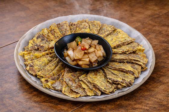 육즙 폭발 육전 메뉴 사진(네이버)