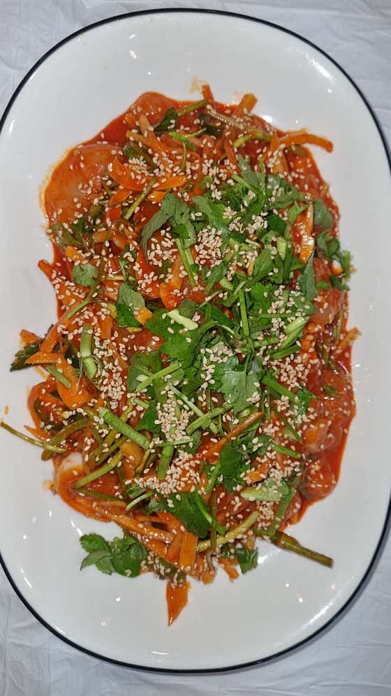 [겨울] 물메기탕+회무침 메뉴 사진(네이버)