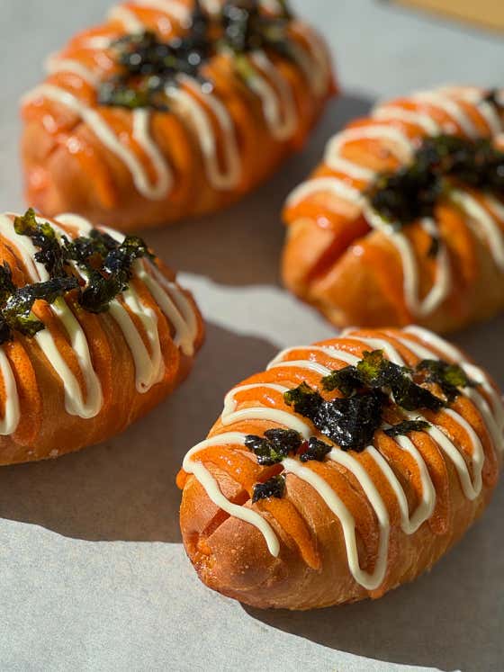 명란 마요 소금빵🌶️ 메뉴 사진(네이버)