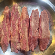 한우 갈비살 메뉴 사진(네이버)