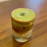 말차크림라떼 메뉴 사진(네이버)