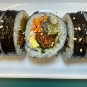 매콤멸치김밥 메뉴 사진(네이버)