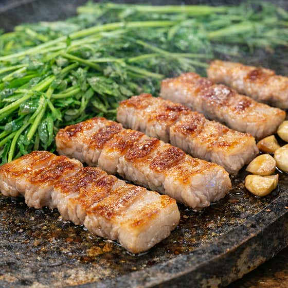 ⭐국내산 생삼겹살 130g 메뉴 사진(네이버)