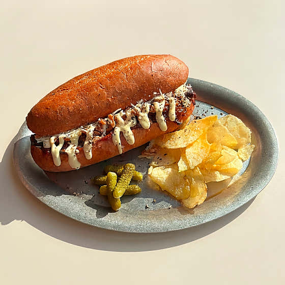머쉬룸 크림 필리치즈 샌드위치 메뉴 사진(네이버)