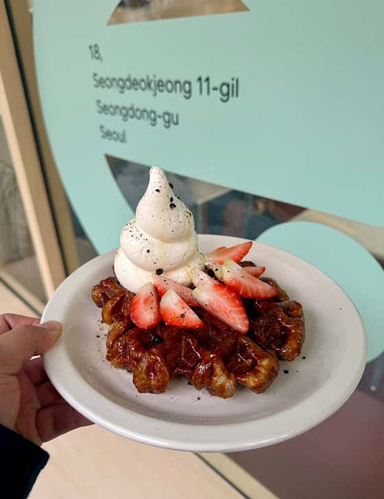 올리브오일크로플 메뉴 사진(네이버)