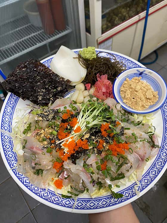 어랑특제막회(소) 메뉴 사진(네이버)