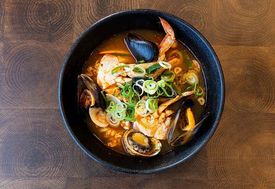 깅이 라면 (게 라면) 메뉴 사진(네이버)