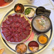생고기한상 메뉴 사진(네이버)